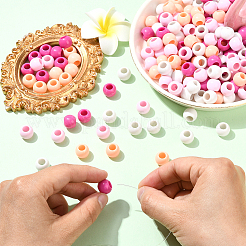 200Pcs 4 Colors Opaque Acrylic Beads&nbsp;SACR-SP0001-34