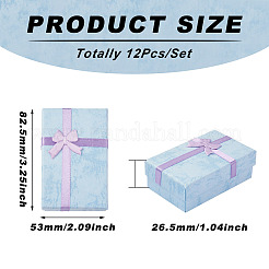 12Pcs Cardboard Jewelry Set Boxes&nbsp;CBOX-YS0001-01B
