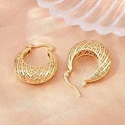 Brass Hoop Earrings for Women&nbsp;KK-Z166-11G