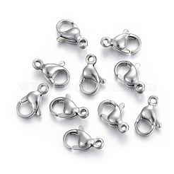 Tarnish Resistant 304 Stainless Steel Lobster Claw Clasps&nbsp;STAS-F182-01P-E