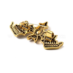 Retro Alloy Rhinestone Brooch&nbsp;JEWB-K018-26AG