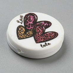 Valentine's Day Silicone Focal Beads&nbsp;SIL-SZC0001-10H