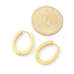 304 Stainless Steel Oval Hoop Earrings for Women&nbsp;EJEW-C096-66G
