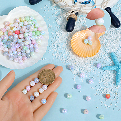 10 Colors Opaque Acrylic Beads&nbsp;SACR-SC0001-41