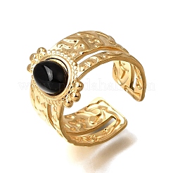 304 Stainless Steel Cuff Open Rings&nbsp;RJEW-F213-02G-08