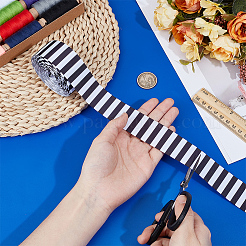 1 Roll Polyester Stripe Ribbon&nbsp;OCOR-PH0006-09B