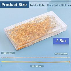 600Pcs 2 Colors Jewelry Findings&nbsp;KK-SP0001-72C