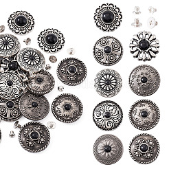 9 Style Alloy Decorative Rivets&nbsp;BUTT-SW0001-05