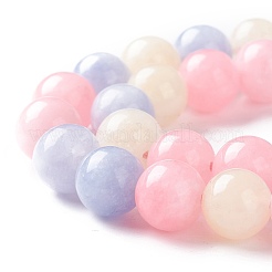 Natural White Jade Imitation Morganite Beads Strands&nbsp;G-I299-F14-8mm