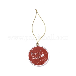 Christmas Theme Acrylic Pendant Decoration&nbsp;LS-HJEW-G021-01C