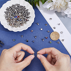 120 Sets 12 Colors Brass Rhinestone Rivets&nbsp;FIND-CY0001-60