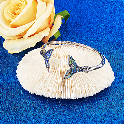 Mermaid Tail Alloy Enamel Cuff Bangle&nbsp;JB744A