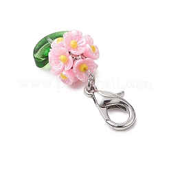 Resin & Glass Beaded Pendant Decorations&nbsp;HJEW-MZ00169-05