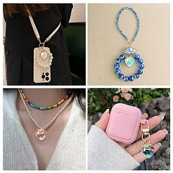 5Pcs 5 Colors Alloy Resin Pendants&nbsp;RESI-CJ0004-90
