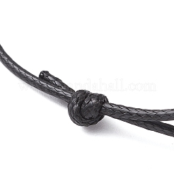 Adjustable Waxed Polyester Cord Bracelet Making&nbsp;AJEW-JB01312-01