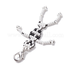 Handmade Seed Beads  Keychain Pendants Decoration&nbsp;HJEW-MZ00063