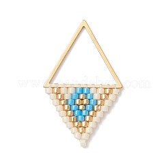 MIYUKI Glass Seed Beaded Rhombus Pendants&nbsp;PALLOY-MZ01127