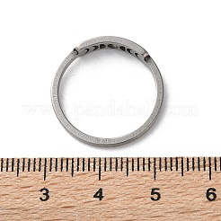 201 Stainless Steel Moon Phase Finger Ring for Women&nbsp;RJEW-A006-04P-1