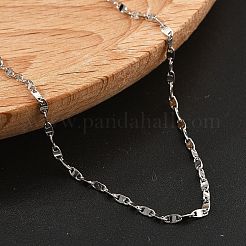 Brass Link Chain Necklaces for Women&nbsp;NJEW-D302-46P