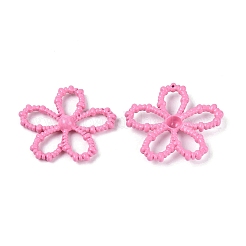 Spray Painted Alloy Flower Multi-Strand Links&nbsp;PALLOY-Q464-01G