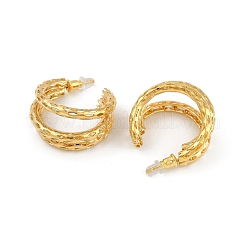 Hollow Moon Brass Stud Earrings&nbsp;EJEW-Q391-20G