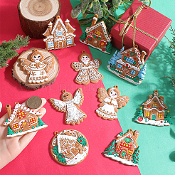 1Set Christmas Plastic Pendants&nbsp;DIY-SC0026-46B