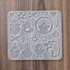 Kitten Earrings Pendants DIY Silicone Mold&nbsp;X1-DIY-Q033-08A