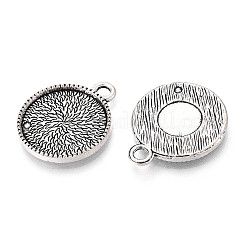 Tibetan Style Alloy Pendant Cabochon Settings&nbsp;PALLOY-N178-09AS