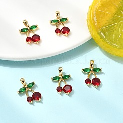 SHEGRACE Brass Cubic Zirconia Charms&nbsp;XGRQ3P909-625G