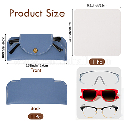 1Pc Rectangle PU Leather Eyeglass Cases&nbsp;AJEW-CN0005-53C
