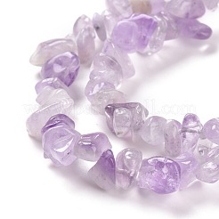 Natural Lavender Amethyst Chip Bead Strands&nbsp;G-M205-35
