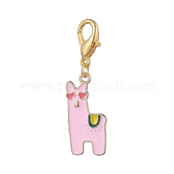 Alpaca Alloy Enamel Pendant Decorations&nbsp;HJEW-JM00996