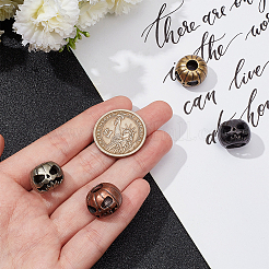 4Pcs 4 Colors Brass EDC European Beads&nbsp;FIND-NB0005-01