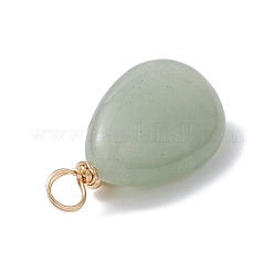 Copper Wire Wrapped Natural Green Aventurine & Natural Cultured Freshwater Pearl Beads Pendants&nbsp;PALLOY-JF03645-02
