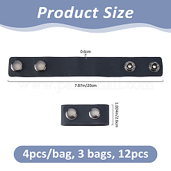 12Pcs PU Leather & Alloy Tactical Waistband Fastening Buckle&nbsp;AJEW-FH0007-54