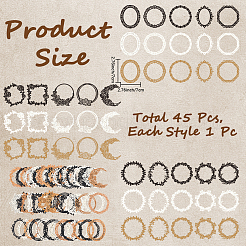 3 Sets 6 Style Vintage Cutout Lace Scrapbook Paper Pads&nbsp;DIY-CP0012-60