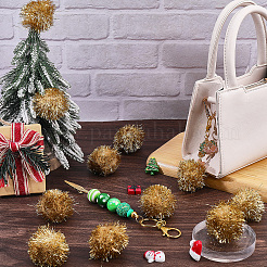 32Pcs Faux Fur Soft Sequins Pompom Ball&nbsp;DIY-SC0033-96A