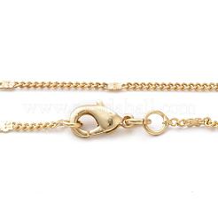 Rack Plating Brass Handmade Necklaces&nbsp;CHC-E011-07A-2mm-G