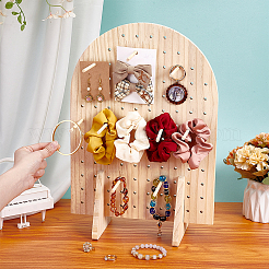 Arch Shaped Wooden Jewelry Display Stands&nbsp;ODIS-WH0331-09
