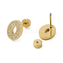 304 Stainless Steel with Rhinestone Stud Earrings&nbsp;EJEW-G364-24G