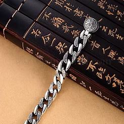 Om Mani Padme Hum Brass Cuban Link Chains for Men&nbsp;FS-WGBE18B-03