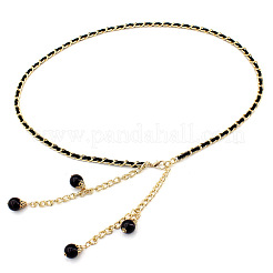 Alloy & Plastic Round Beads Tassel Waist Belly Chains for Women&nbsp;FS-WGA9A61-01