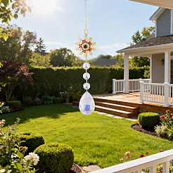 1Pc Alloy Wind Chime Ornament&nbsp;HJEW-TADJ0001-07A