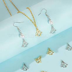 6Pcs 2 Colors Brass Pendants&nbsp;KK-FS0001-03M