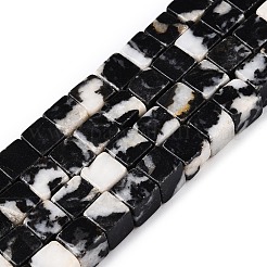 Natural Zebra Jasper Beads Strands&nbsp;G-T139-6x6-15A