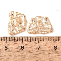 Brass Micro Pave Clear Cubic Zirconia Pendants&nbsp;CU-CBAD58F-02G