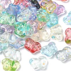 300Pcs 10 Colors Spray Painted Transparent Acrylic Beads&nbsp;OACR-FS0002-62