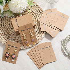 200Pcs Kraft Paper Earring Display Cards&nbsp;CDIS-SP0001-17