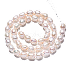 Natural Cultured Freshwater Pearl Beads Strands&nbsp;PEAR-N012-06G