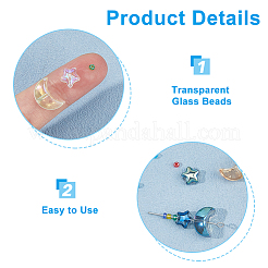 About 720Pcs 3 Styles Transparent Glass Beads&nbsp;GLAA-HS0001-22